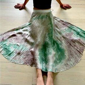 Riley Earth Dye Maxi Skirt Elastic Waist